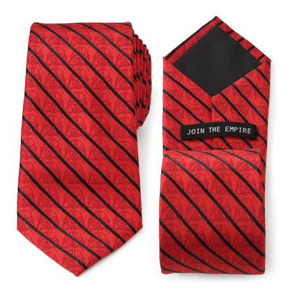 Corbata de rayas rojas y negras de Darth Vader de Star Wars