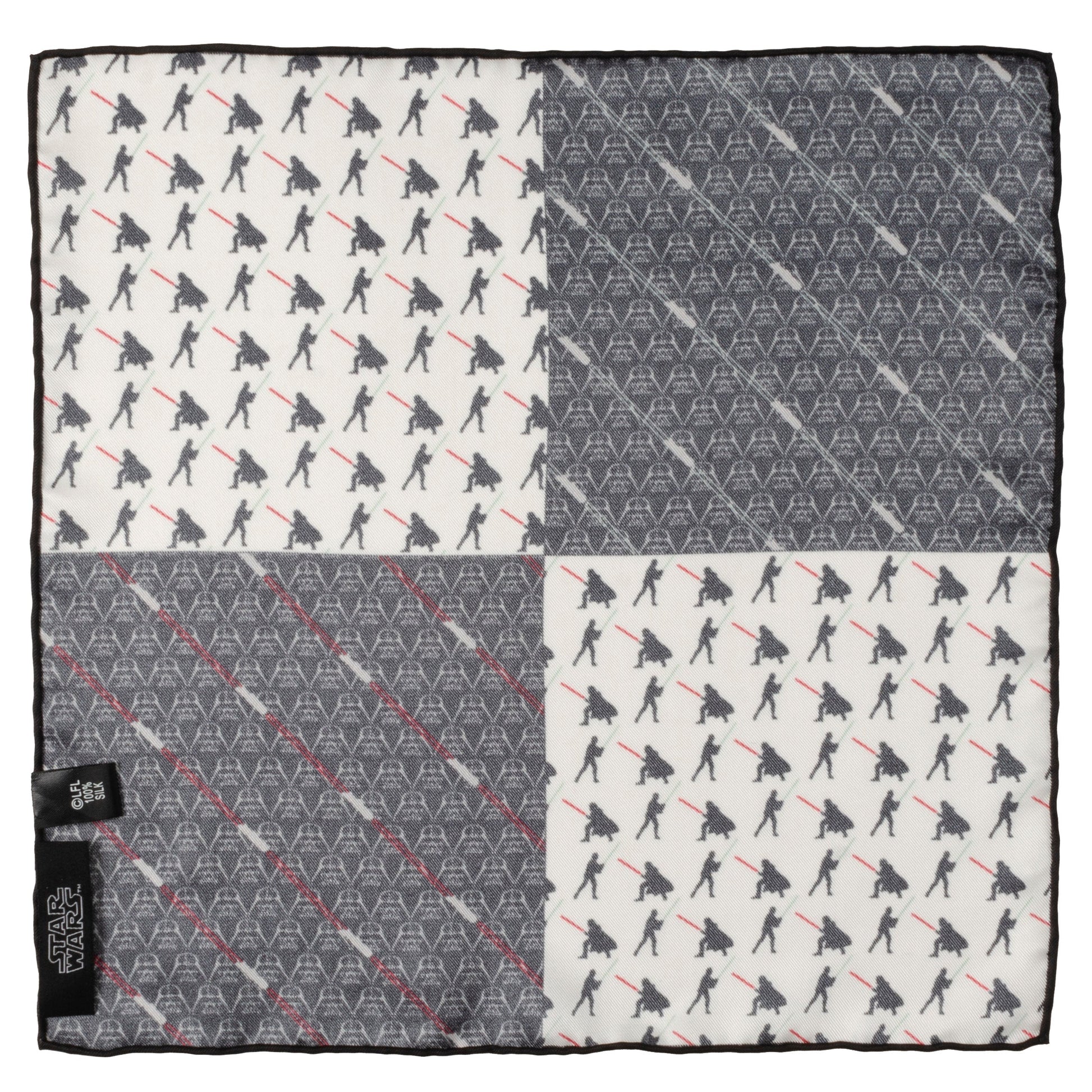 Star Wars Darth Vader and Luke Skywalker LIGHTSABER Battle Pocket Square - My Men's Shop