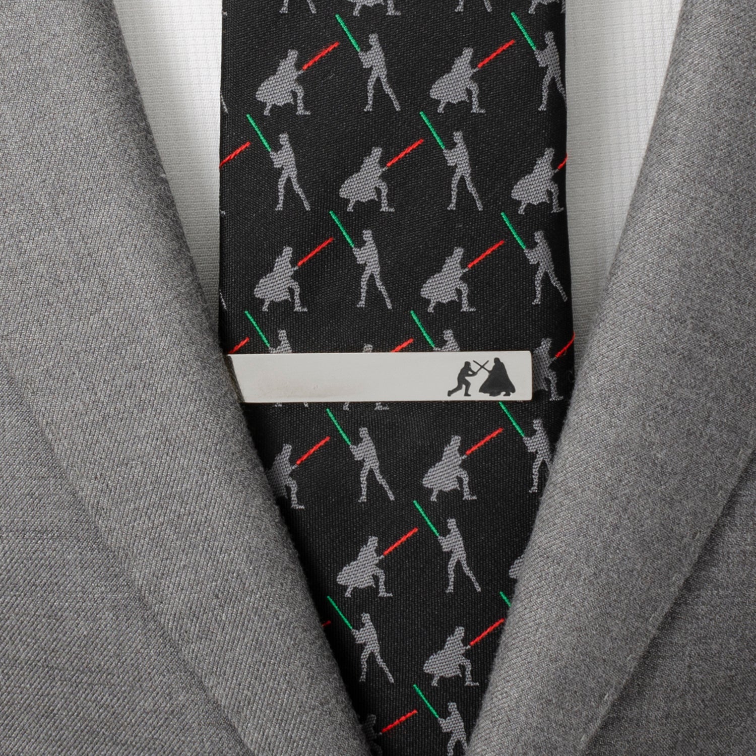 Star Wars Darth Vader and Luke Skywalker LIGHTSABER Battle Tie Bar - My Men's Shop
