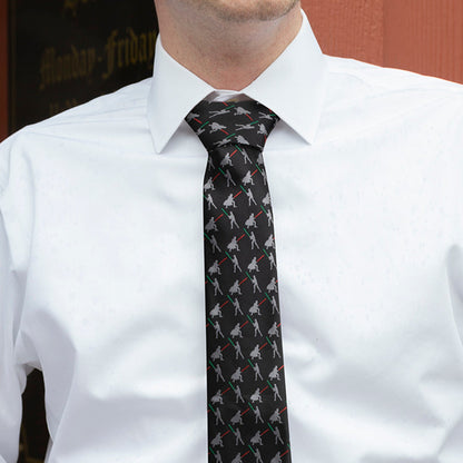 Star Wars Darth Vader and Luke Skywalker LIGHTSABER Battle Black Tie - My Men's Shop