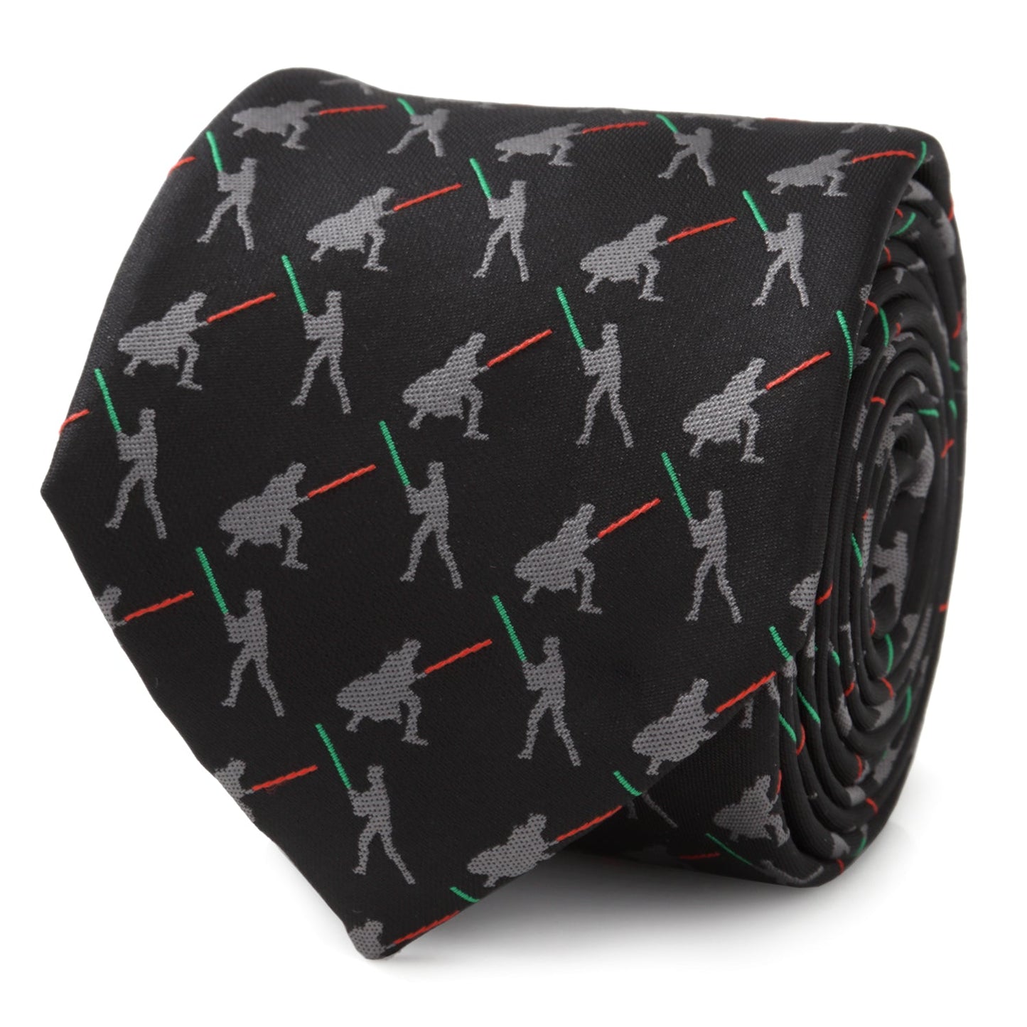 Star Wars Darth Vader and Luke Skywalker LIGHTSABER Battle Black Tie - My Men's Shop