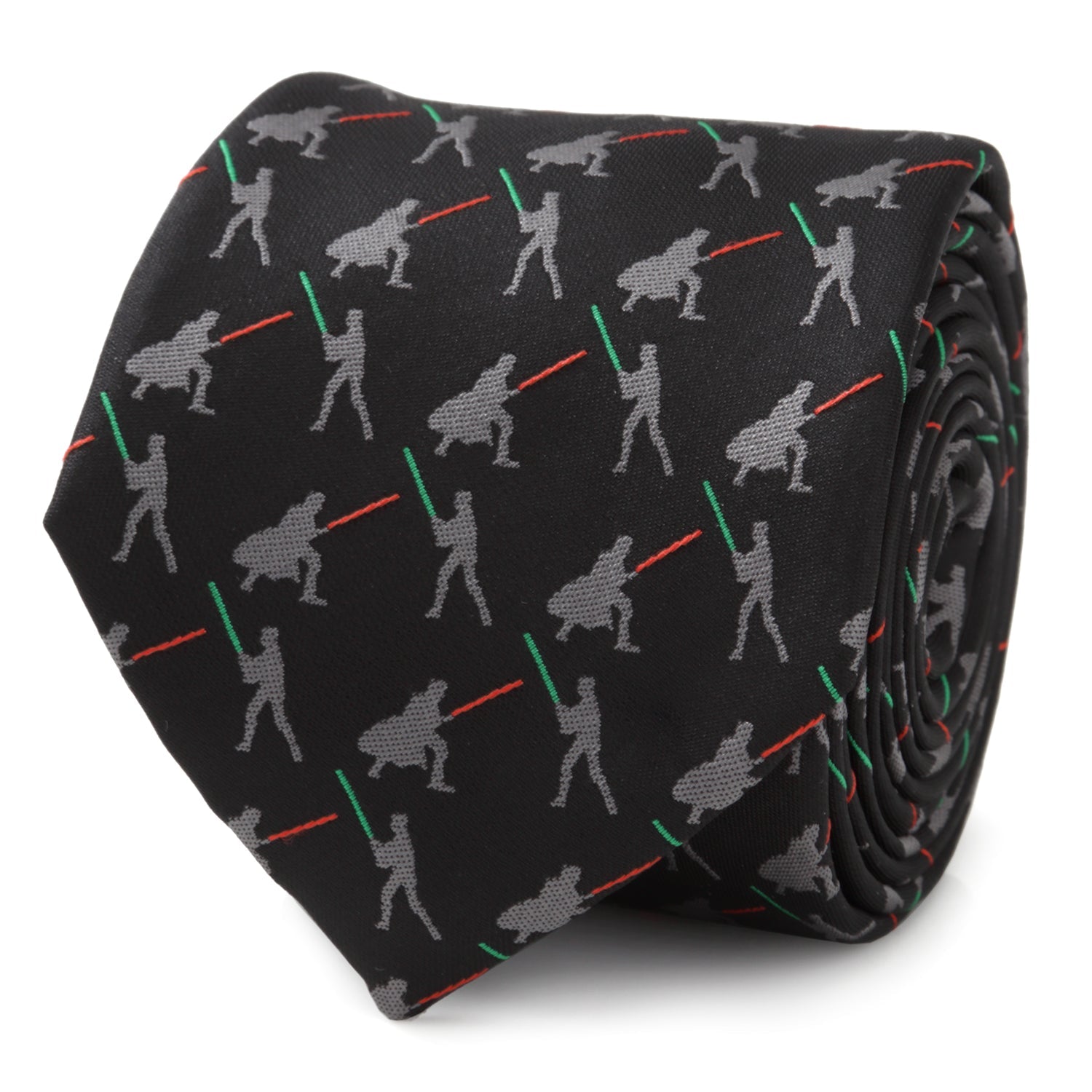 Star Wars Darth Vader and Luke Skywalker LIGHTSABER Battle Black Tie - My Men's Shop