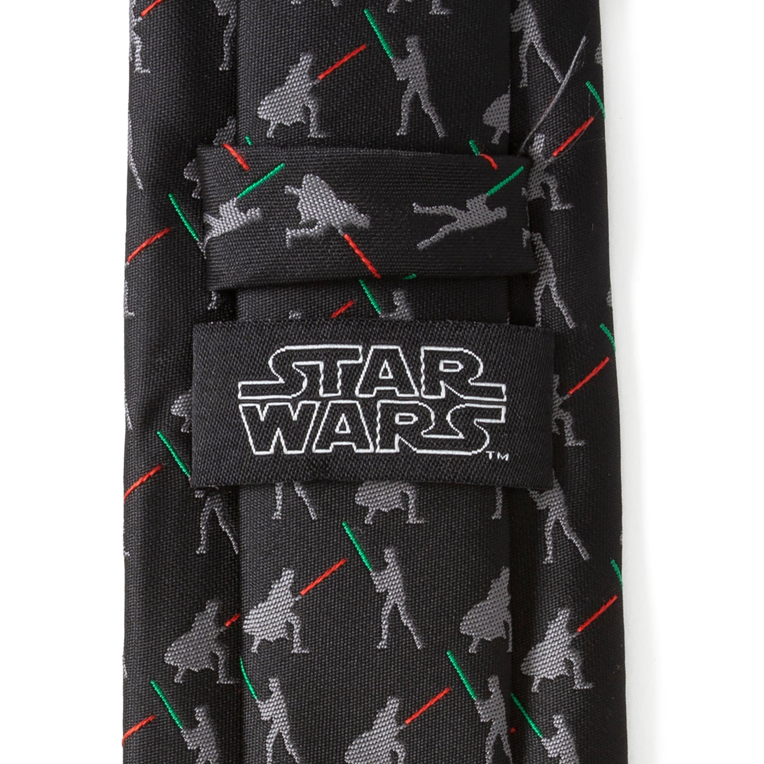 Star Wars Darth Vader and Luke Skywalker LIGHTSABER Battle Black Tie - My Men's Shop