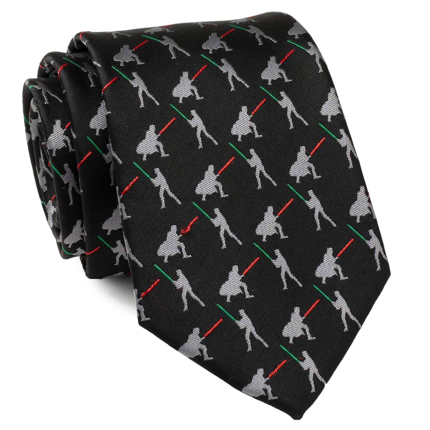 Star Wars Darth Vader and Luke Skywalker LIGHTSABER Battle Black Tie - My Men's Shop
