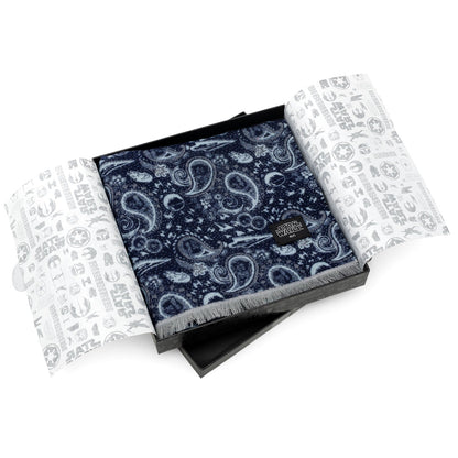 Star Wars Darth Vader Blue and Gray Paisley Scarf - My Men's Shop