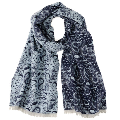Star Wars Darth Vader Blue and Gray Paisley Scarf - My Men's Shop