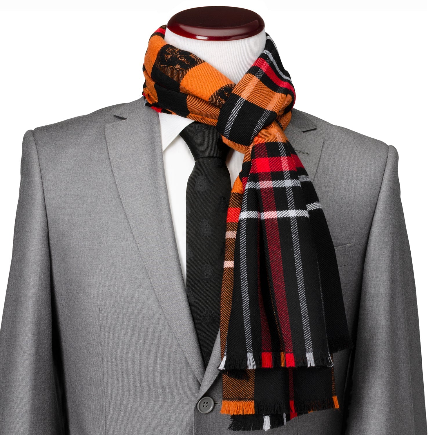 Star Wars Darth Vader Black Tartan Scarf - My Men's Shop