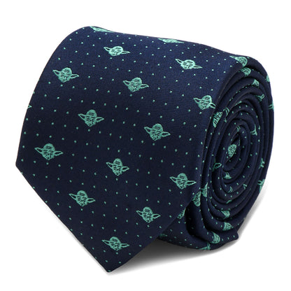 Corbata Star Wars Yoda Dotted azul marino
