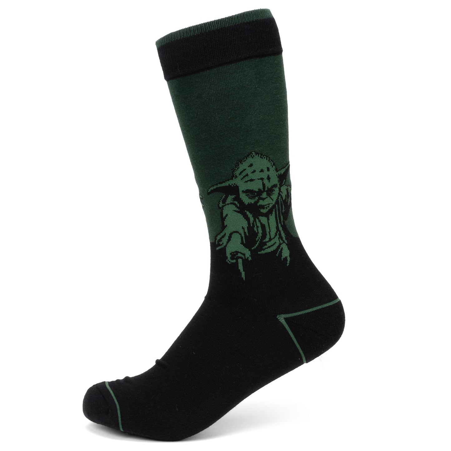 Juego de regalo de calcetines verdes de Yoda de Star Wars y pin de solapa del emblema de la Orden Jedi