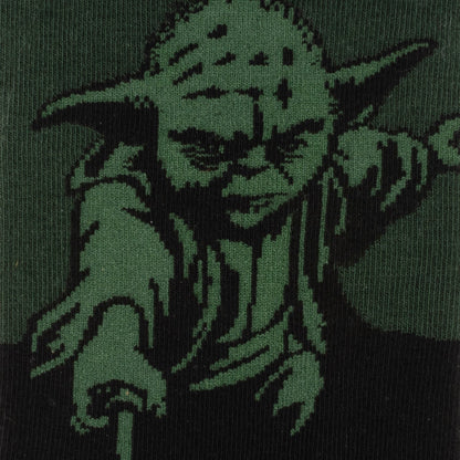 Juego de regalo de calcetines verdes de Yoda de Star Wars y pin de solapa del emblema de la Orden Jedi
