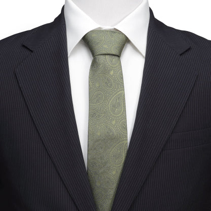 Star Wars Yoda Sage Green Silk Tie - My Men's Shop