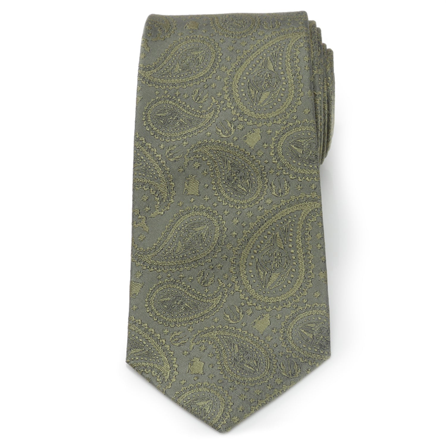 Star Wars Yoda Sage Green Silk Tie - My Men's Shop
