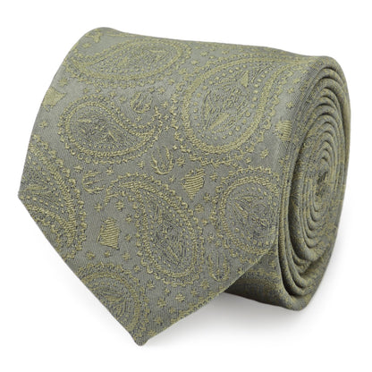 Star Wars Yoda Sage Green Silk Tie - My Men's Shop