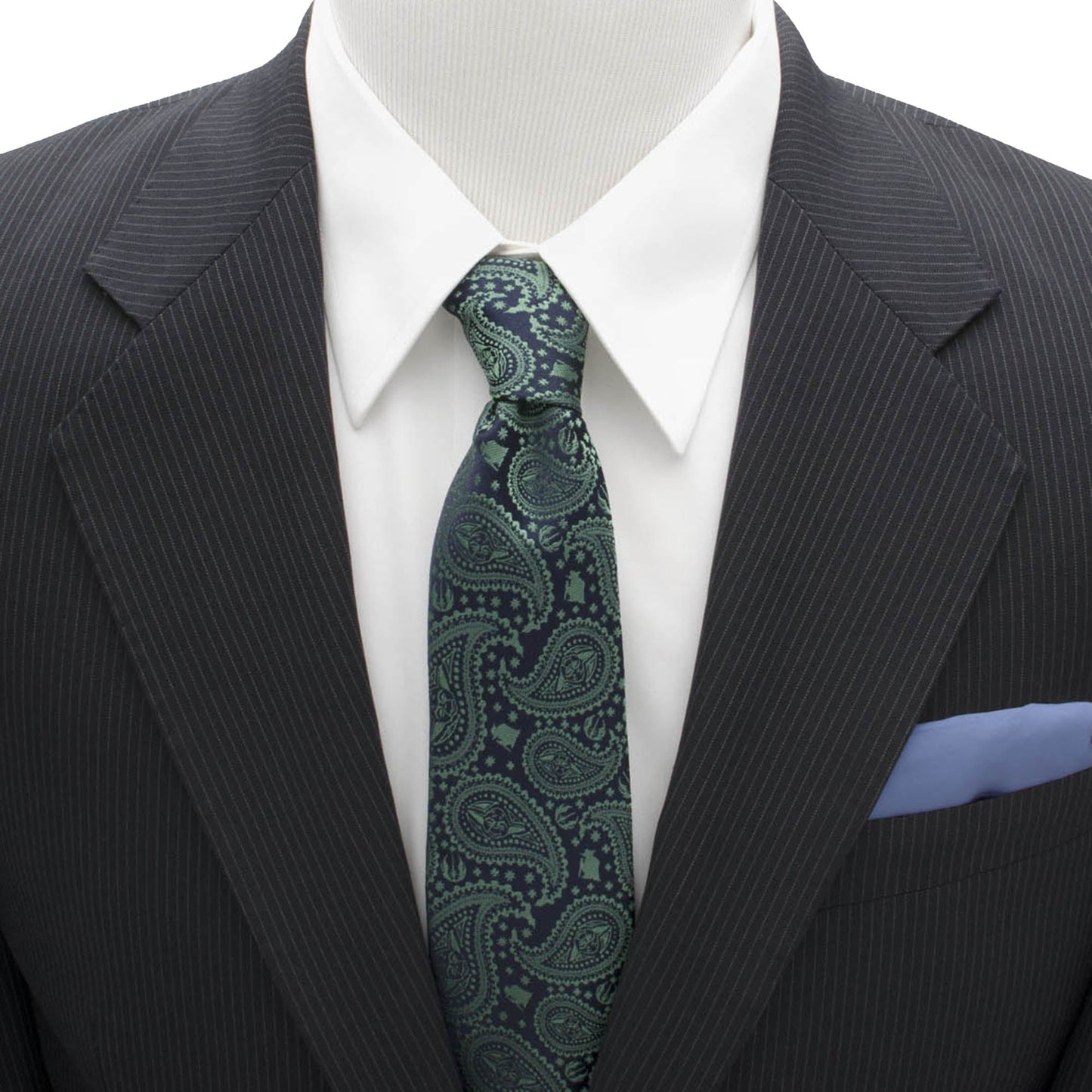Star Wars Yoda Green and Blue Paisley Tie - My Men's Shop