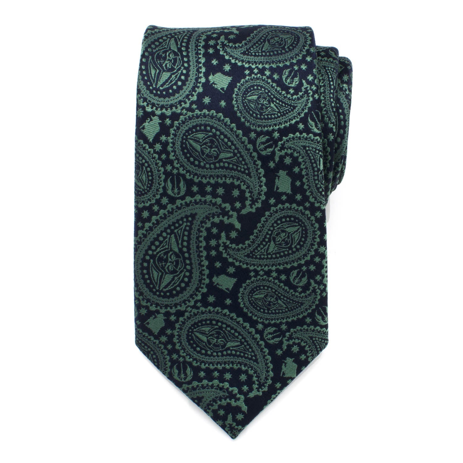 Star Wars Yoda Green and Blue Paisley Tie - My Men's Shop