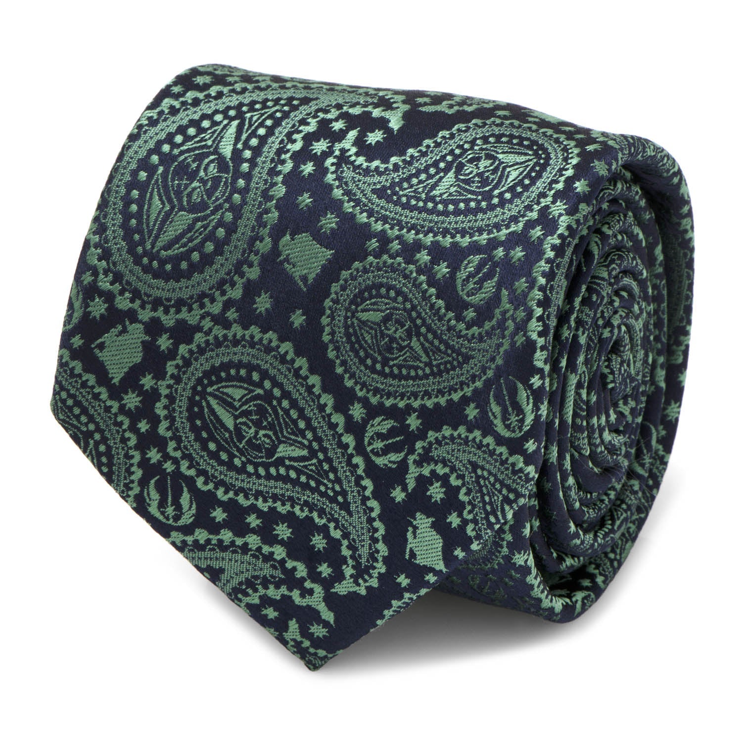 Star Wars Yoda Green and Blue Paisley Tie - My Men's Shop