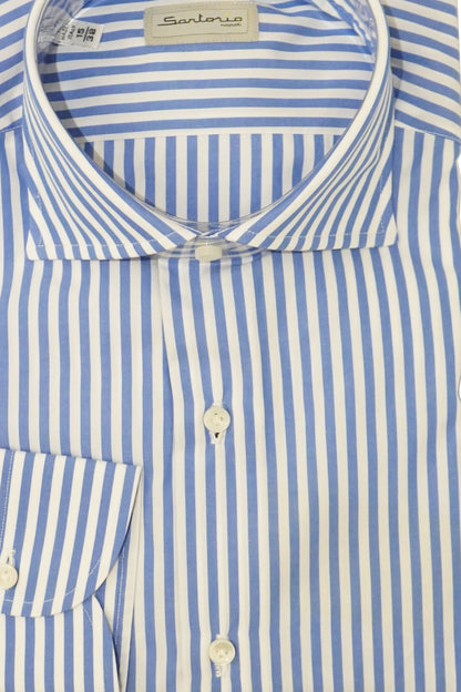 Sartorio Jumbo Pinstripe Cotton Dress Shirt
