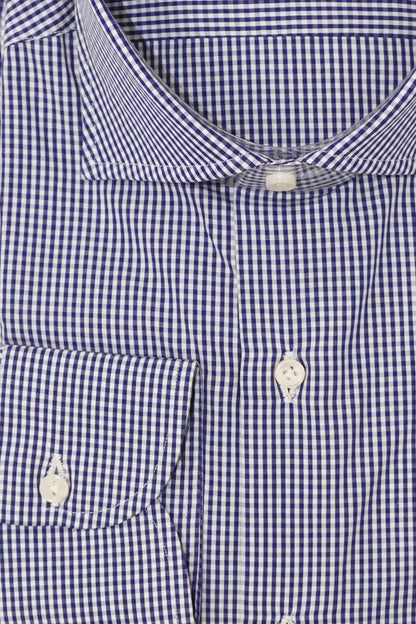 Sartorio Micro Gingham Cotton Dress Shirt