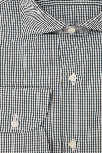 Sartorio Micro Gingham Cotton Dress Shirt