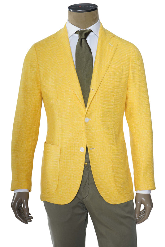 Sartorio Woven Virgin Wool-Cotton Sport Jacket