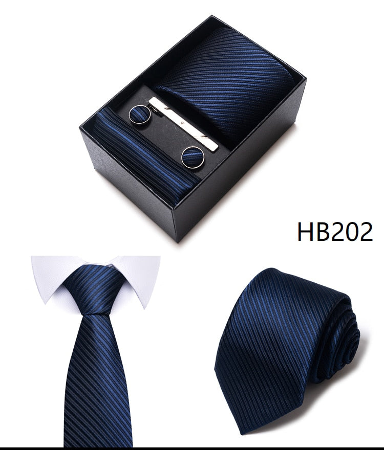100% Silk Tie Handkerchief Cufflink - My Men's Shop
