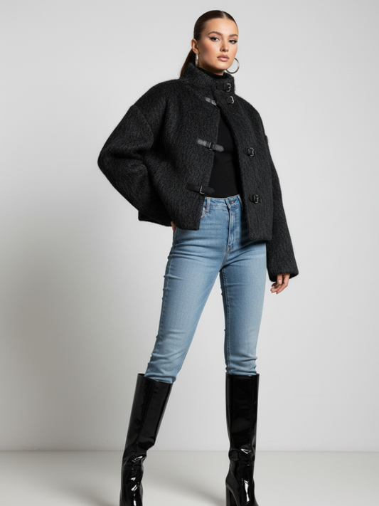 Chaqueta corta de lana, Upper West Side | Mujer - BYMANYC ® New York