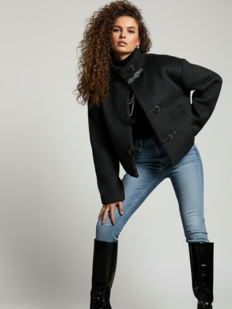Chaqueta corta de lana, Upper West Side | Mujer - BYMANYC ® New York