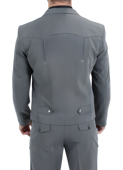 Men's Charcoal Western Suit Set