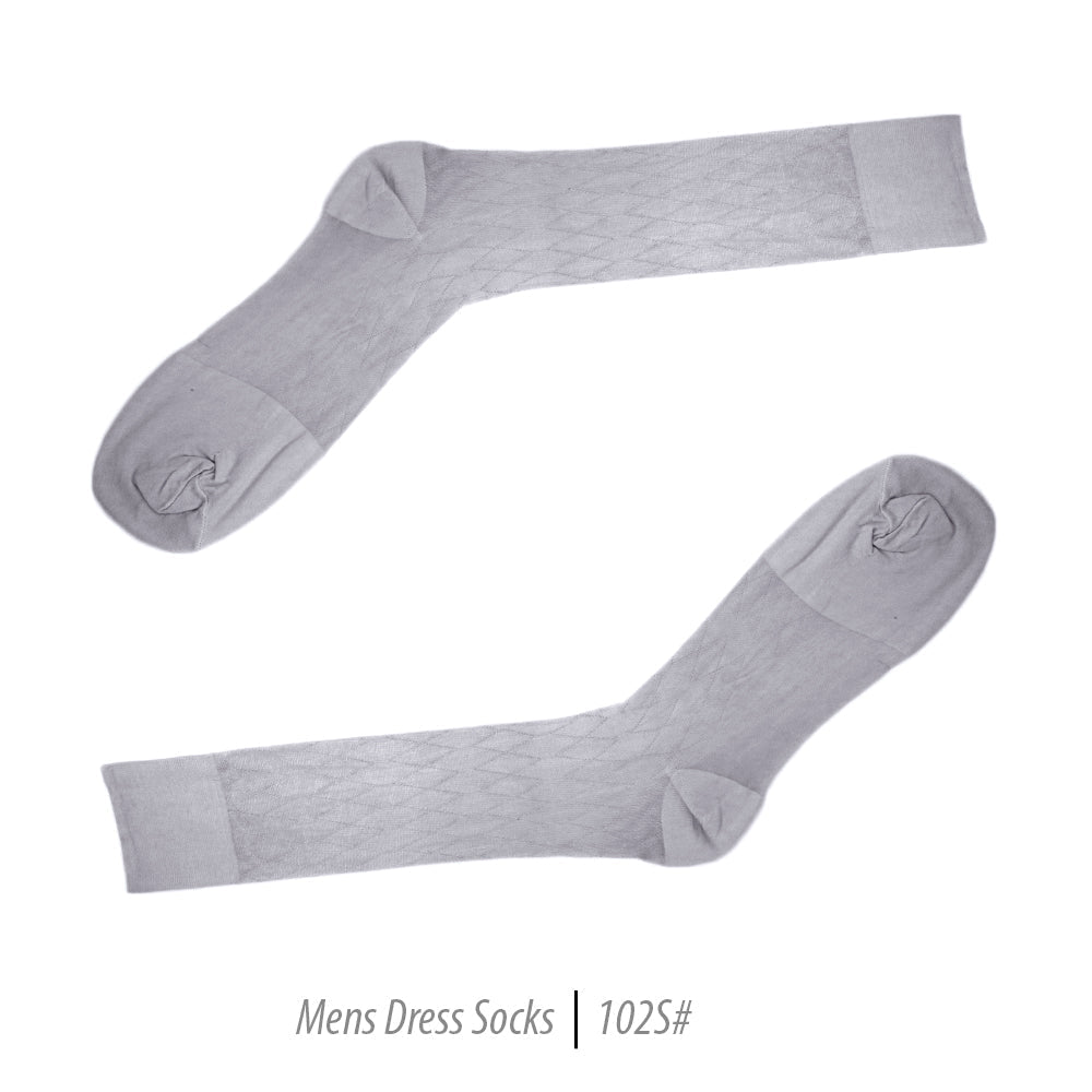 Men's Short Nylon Socks 102S - Silver
