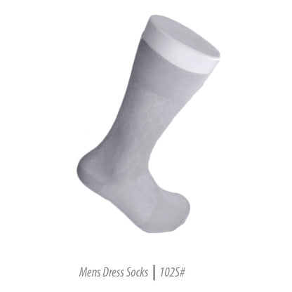 Men's Short Nylon Socks 102S - Silver