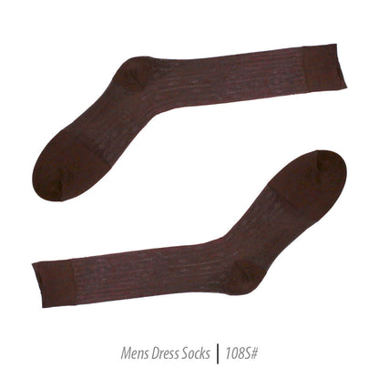 Men's Short Nylon Socks 108S - Brown