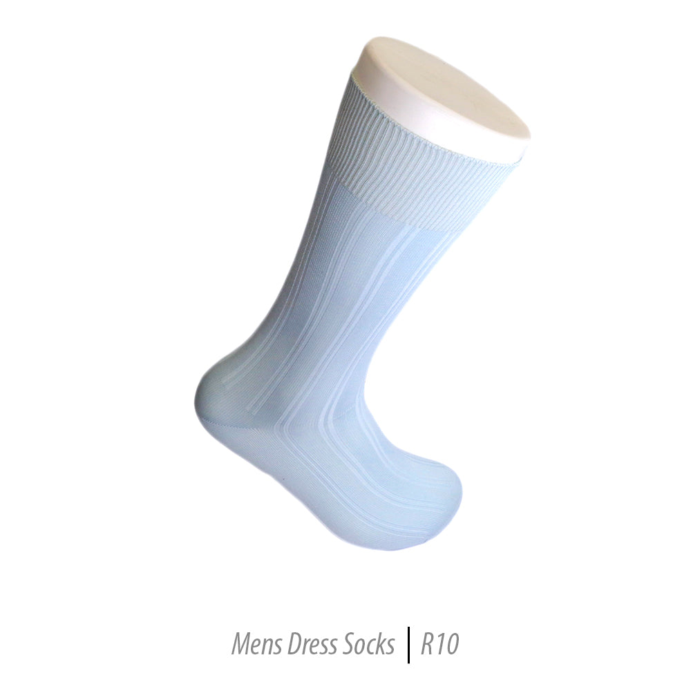 Men's Short Nylon Socks R10 - Sky Blue