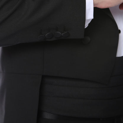 Premium Regular Fit Black Tail Tuxedo