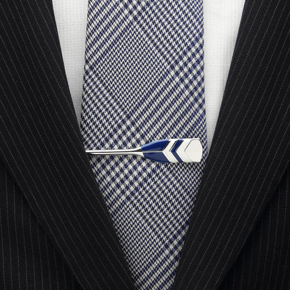 Sterling Crew Oar Chevron Pattern Tie Bar - My Men's Shop