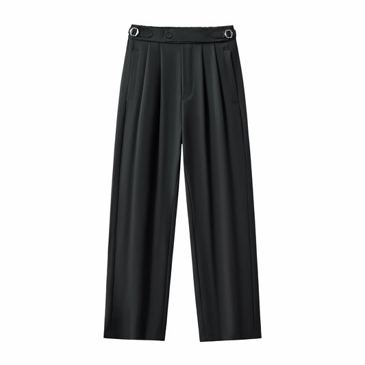 Wellington Side-Tab Trousers BLACK - My Men's Shop