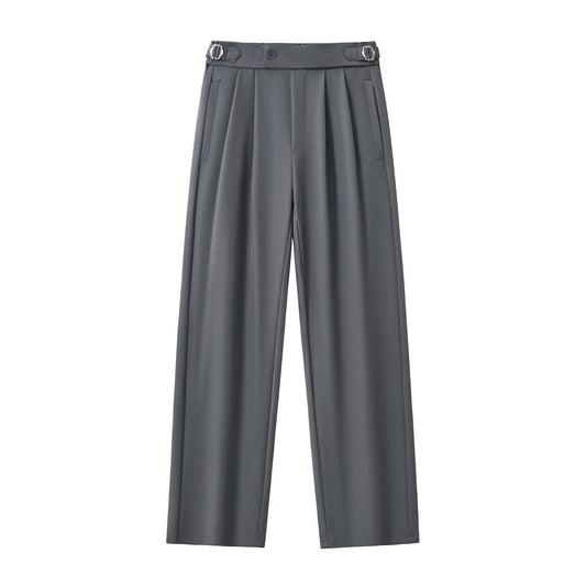 Wellington Side-Tab Trousers GREY - My Men's Shop