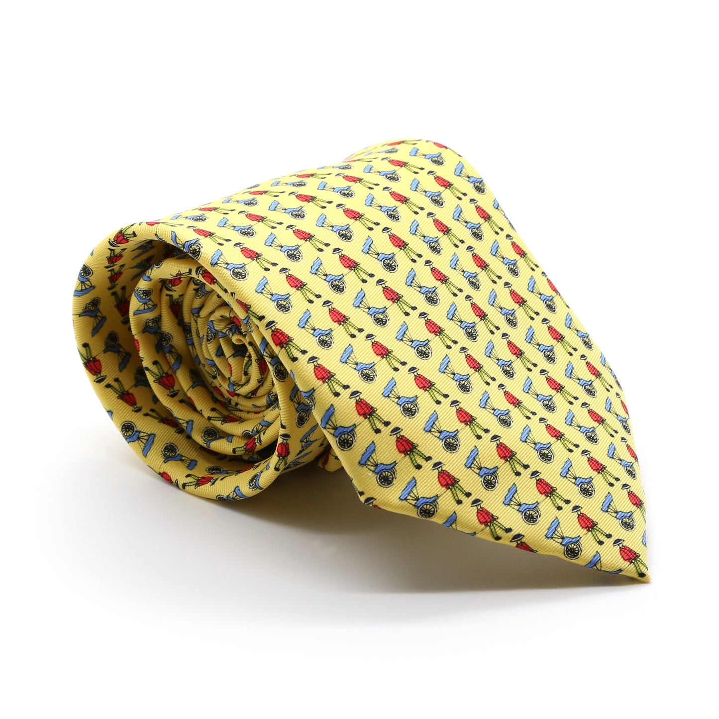 Carriage Driver Yellow Necktie with Handkerchief Set