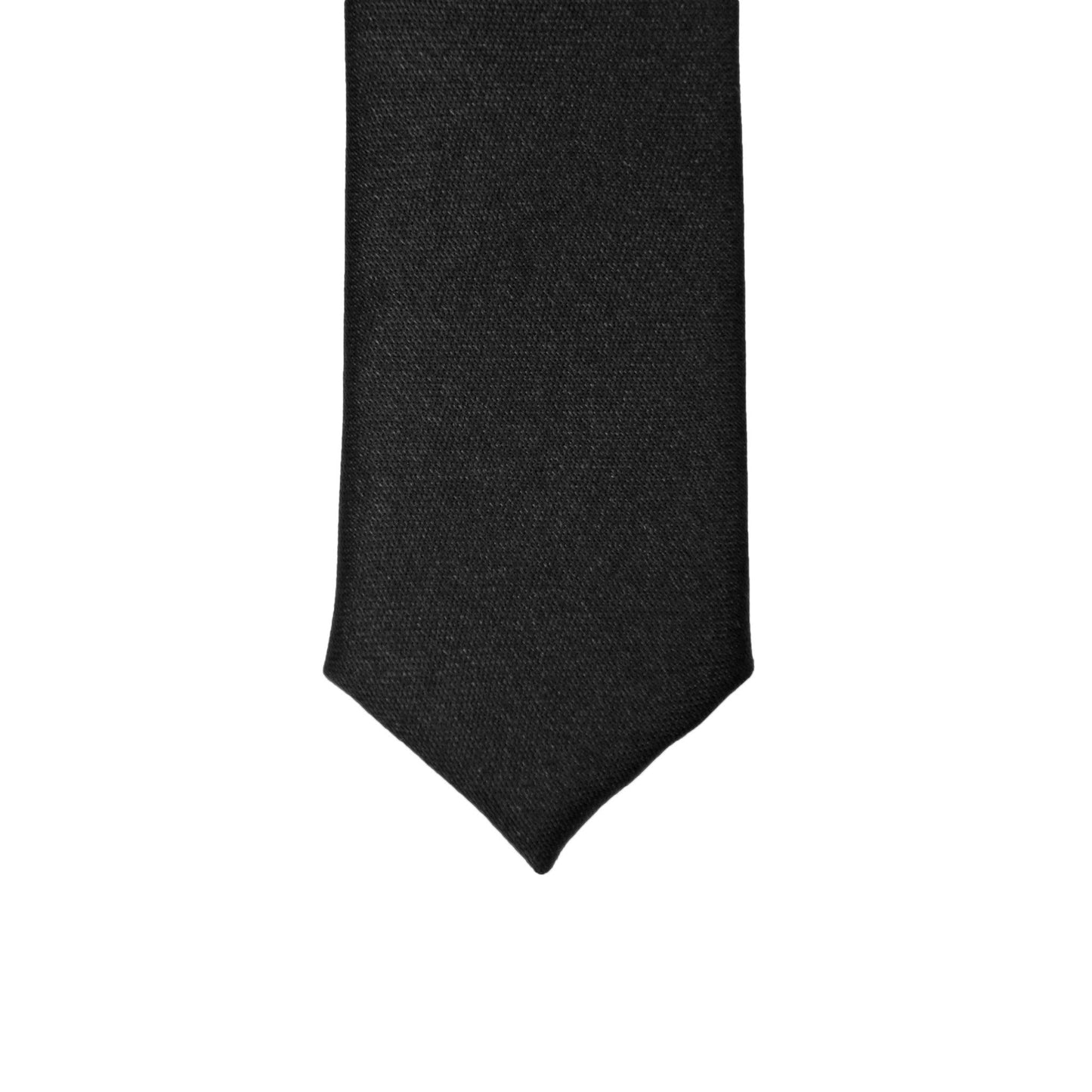 Super Skinny Black Shiny Slim Tie