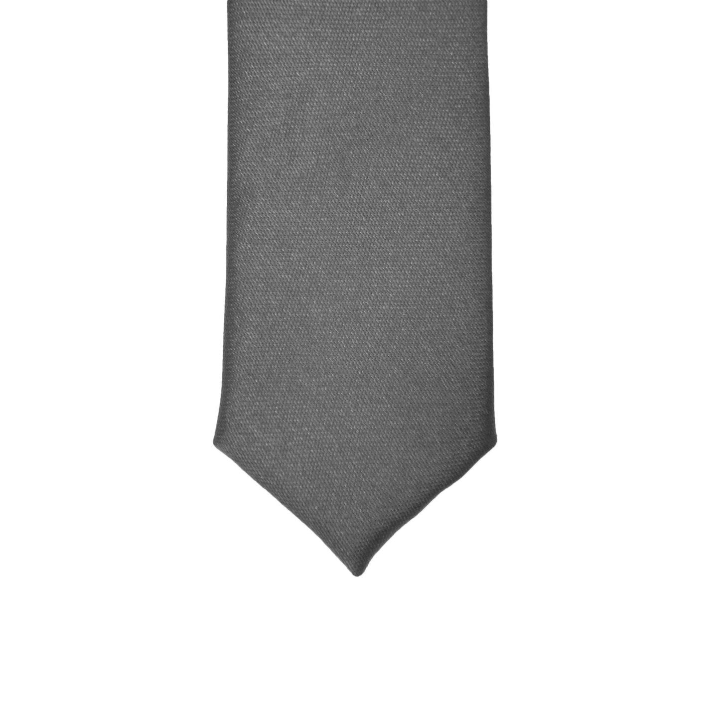 Super Skinny Grey Shiny Slim Tie