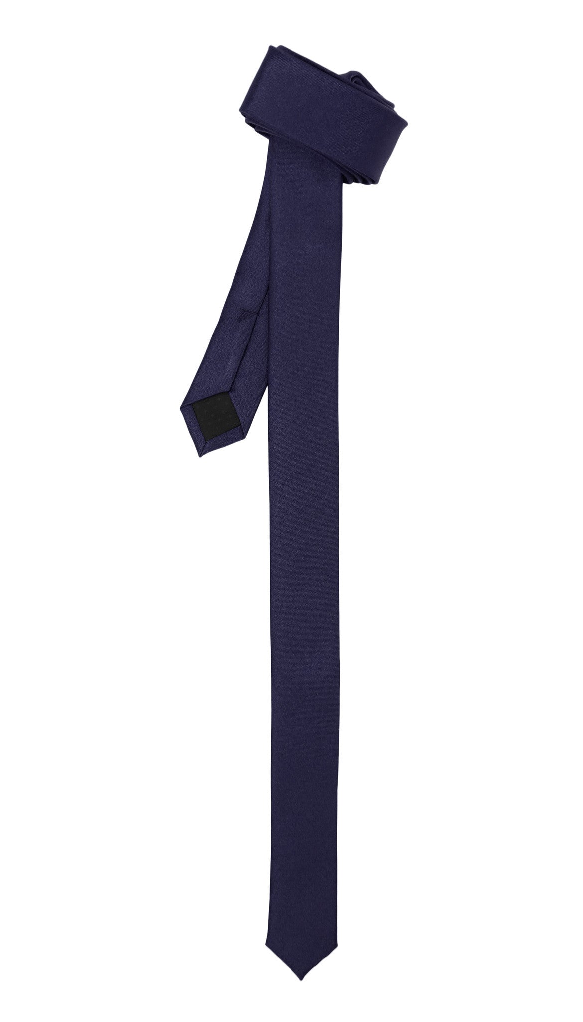 Super Skinny Navy Shiny Slim Tie