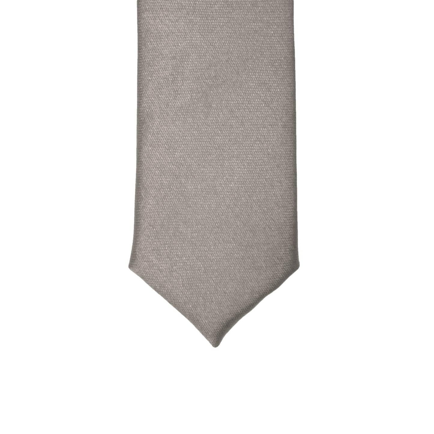 Super Skinny Silver Shiny Slim Tie
