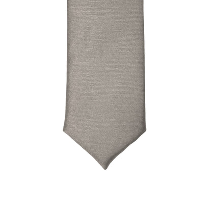 Super Skinny Silver Shiny Slim Tie