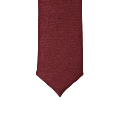 Super Skinny Wine Shiny Slim Tie