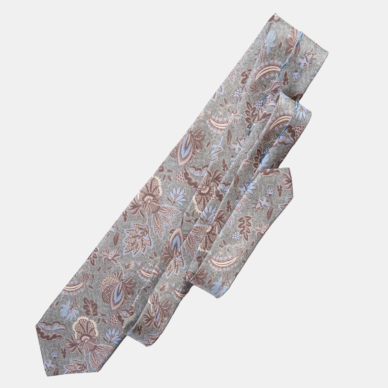 Medici - Printed Silk Tie - Soft Jade - My Men's Shop