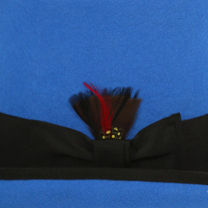 Premium Wool Blue/Black Top Hat