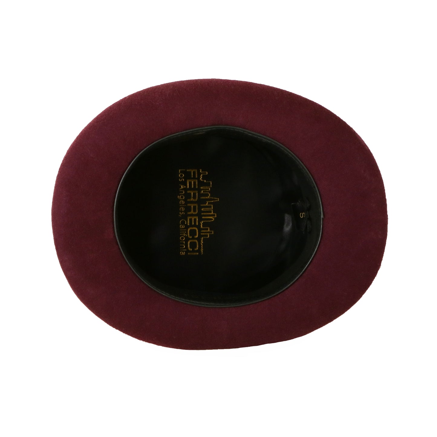 Burgundy Wool Felt Top Hat for Men | Ferrecci