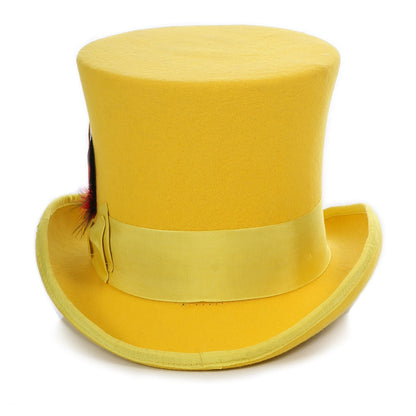 Premium Wool Yellow Top Hat