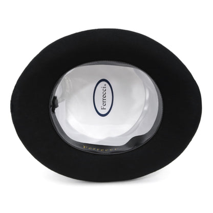 Black Wool Felt Top Hat for Men | Ferrecci
