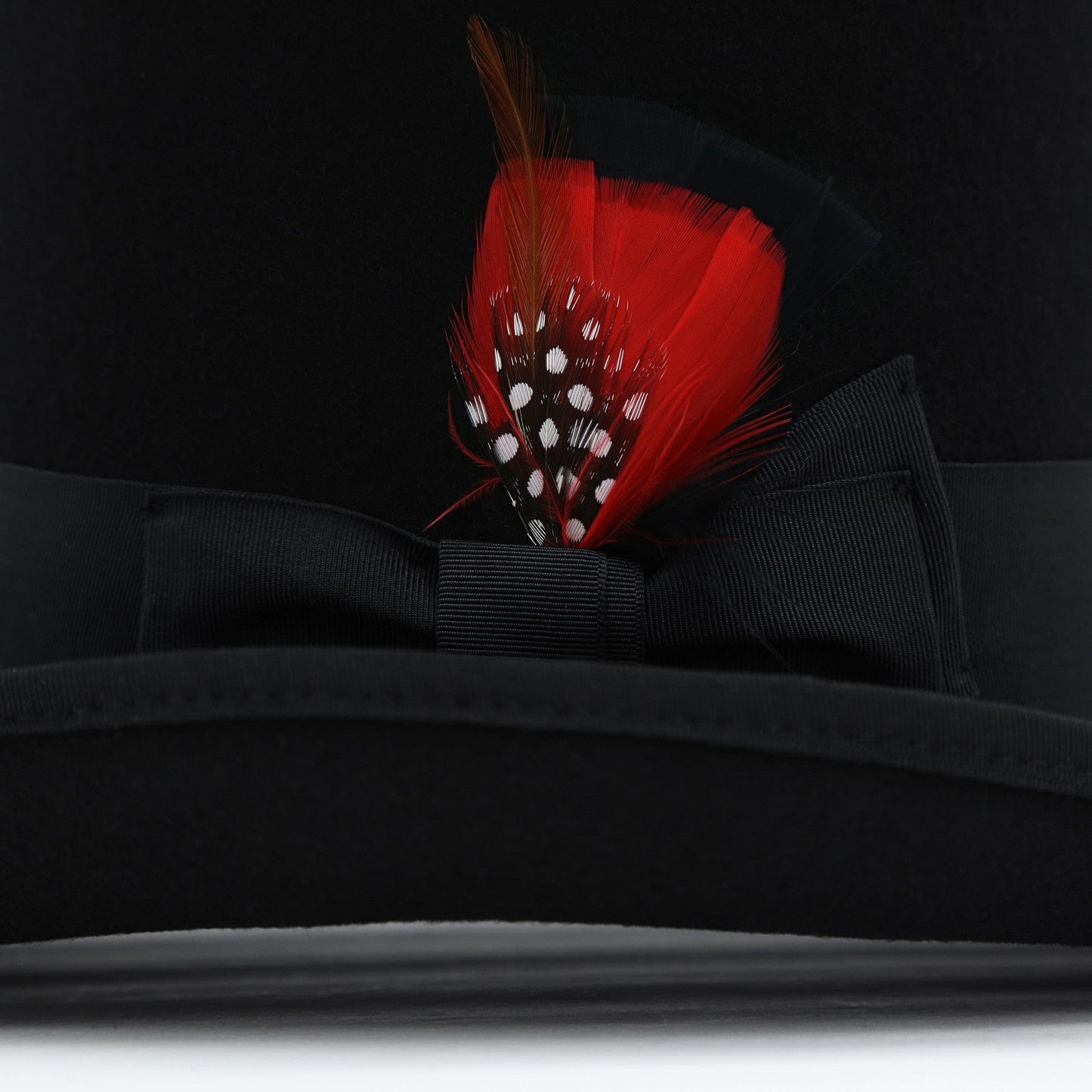 Black Wool Felt Top Hat for Men | Ferrecci
