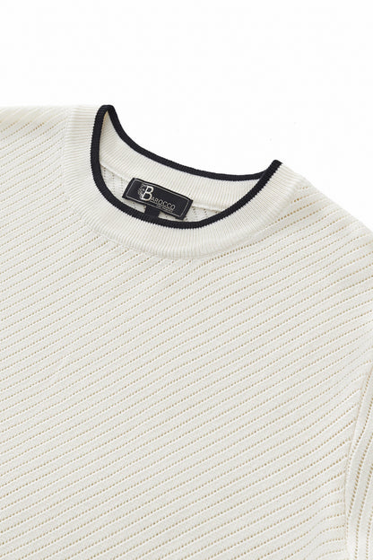 TrimFlex Knit Tee IVORY - My Men's Shop